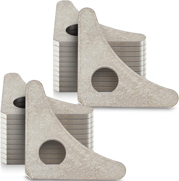 1-Hole Steel Gusset, 1 7/8" x 1 7/8" Tall