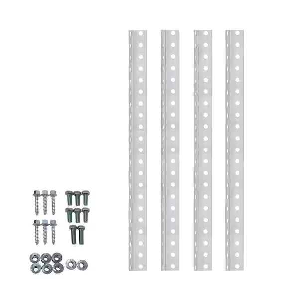 Punched Angle Iron Bracket 1-1/8 in. x 24 in. 14-Gauge