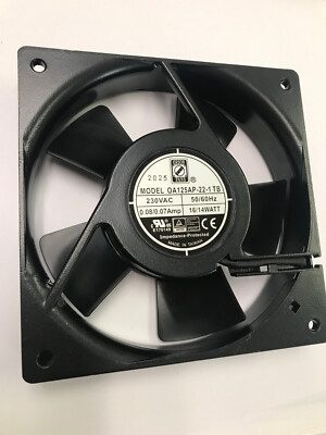 Axial Cooling Fan, 4-3/4" Square x 1" thick, 230 VAC