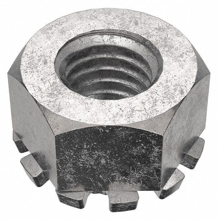 Lock Nut with External Tooth Washer, Std Hex
