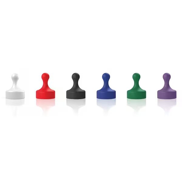 Rare Earth Magnets, Six Large Same Color Magnets, 6PK