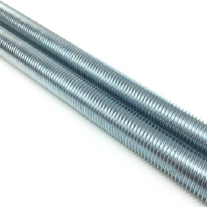 1/2"-13 x 10 ft ASTM A307 Gr A Hot Dip Galvanized Low Carbon Steel Threaded Rod