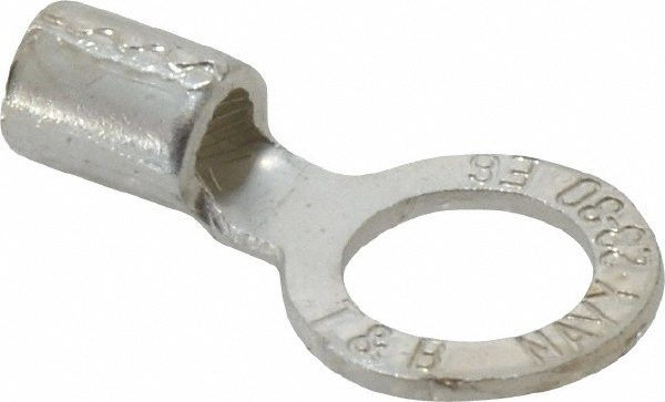 Circular Ring Terminal: Non-Insulated, 6 AWG, Crimp Connection