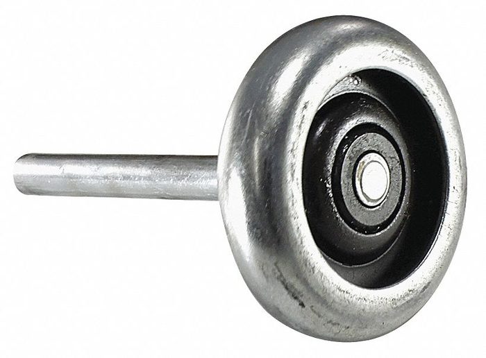 Roller, Track Mount, 3 in Wheel Dia