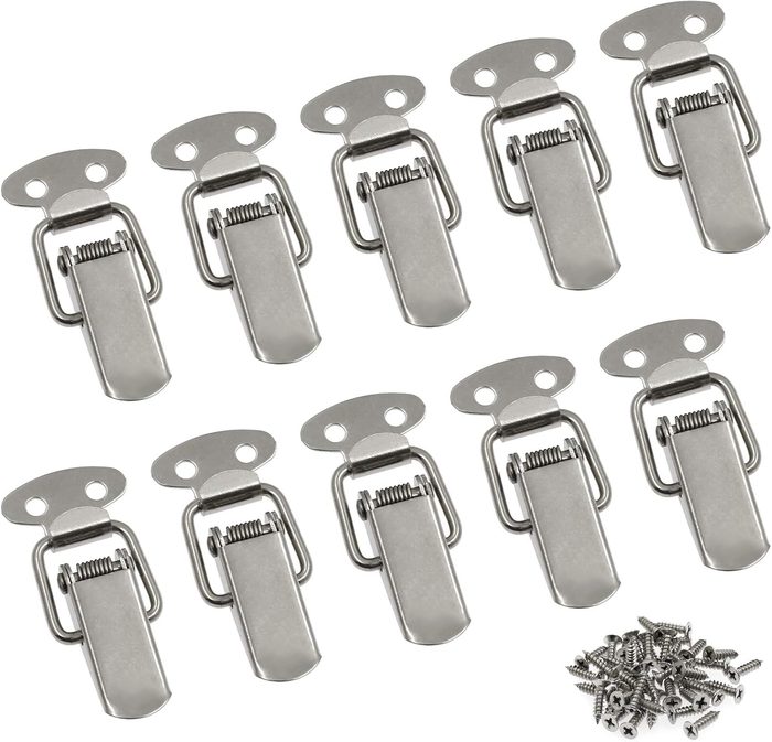 Small Stainless Steel Spring Loaded Toggle Lock Clasp Buckle Latch