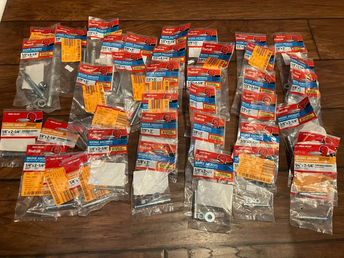 Trubolt wedge anchors