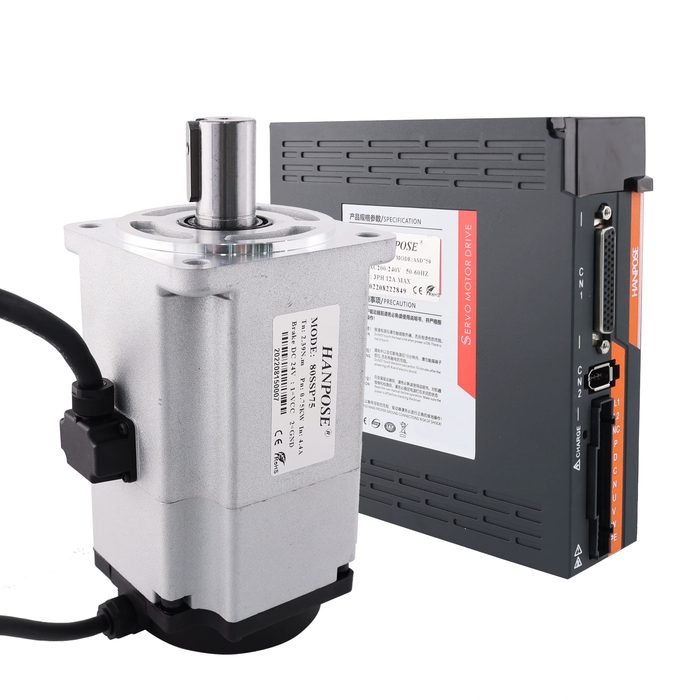 AC Servo Motor With Brake Driver