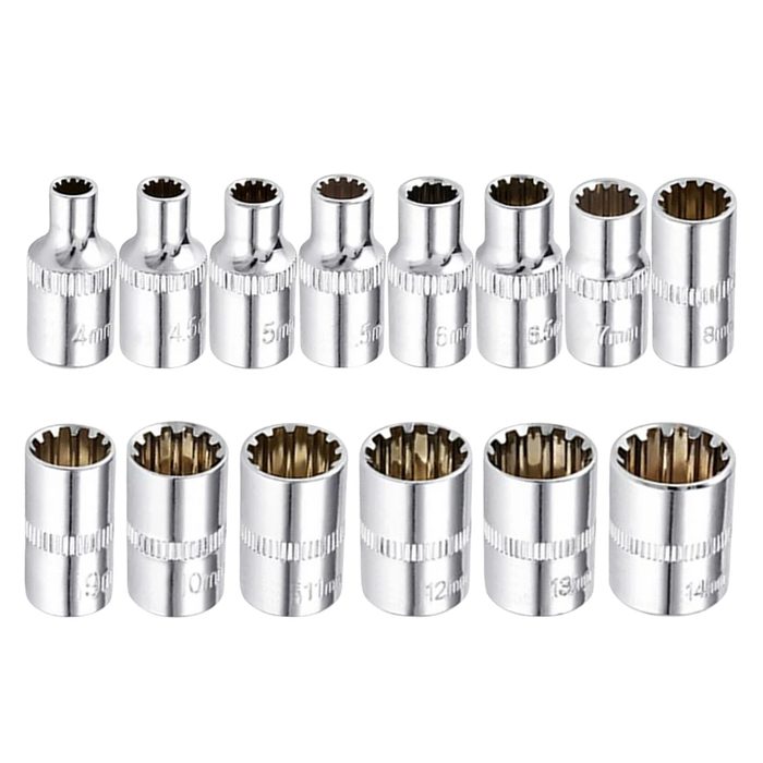 12 Point Hex Torx Star Socket Wrench Set