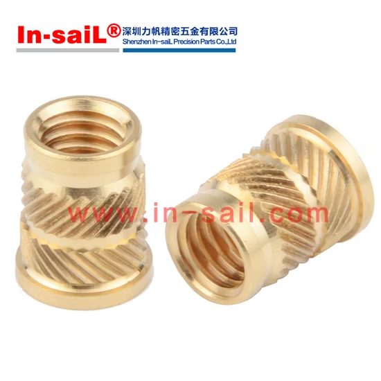 Iutb-0428 Heat Staking Insert, Straight Wall, Thru-Threaded