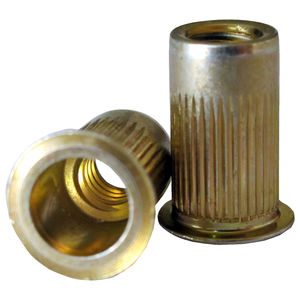 M6 x 1.0 6H .70-4.2 Large Flange Ribbed Nutsert