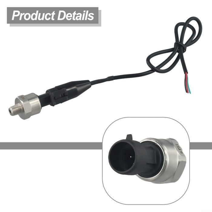 DC 5V 1/8NPT Pressure Transducer Transmitter Sensor for oil, air, water