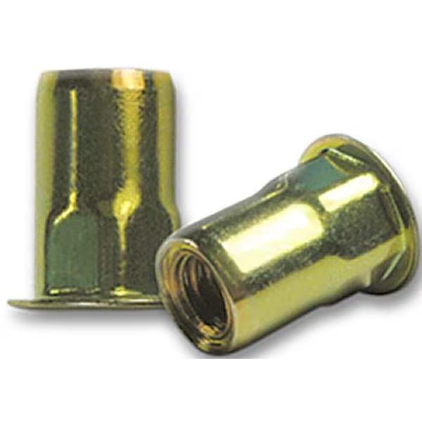 Domed-Head Blind Rivet, 2 21/64 in Overall Lg