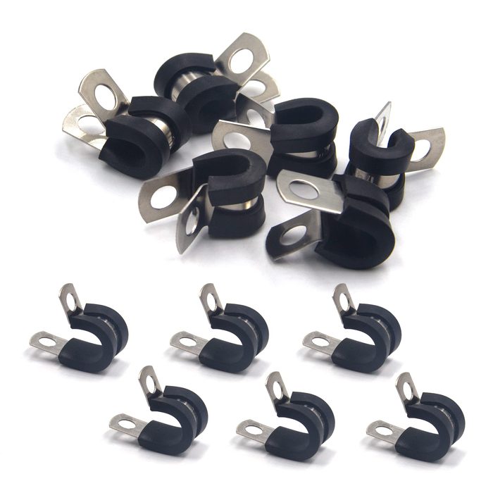 Rubber Lined P Clip