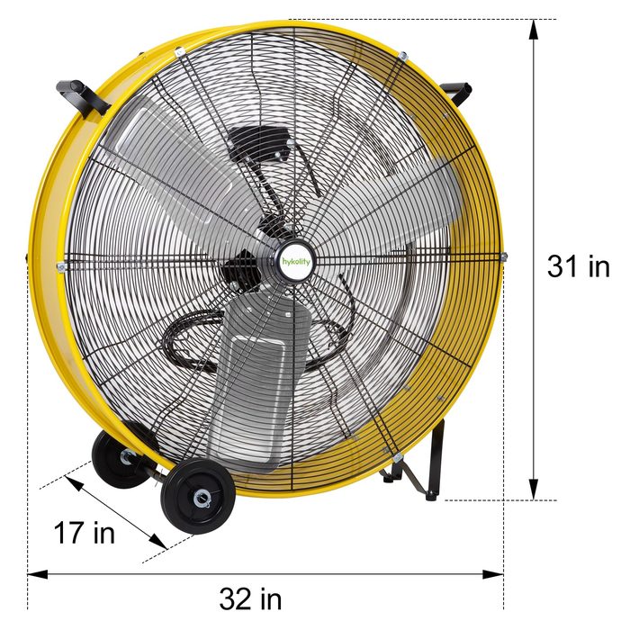 30" 2-Speed 1/2 HP 115V Industrial Fan