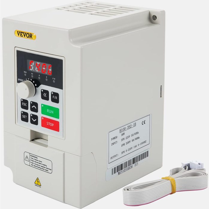 VFD 3KW 220V 4HP, 1 or 3 Phase Input, 3 Phase Output Variable Frequency Drive