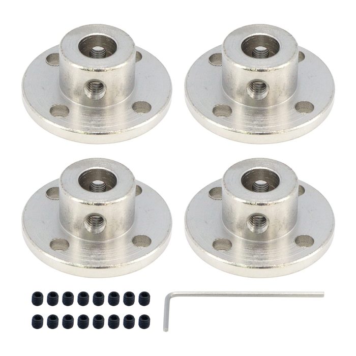 Rigid Flange Shaft Coupling, 8mm Bore