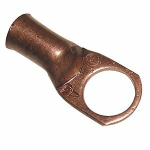 4 Gauge Copper Ring Terminal 1/2" I.D.