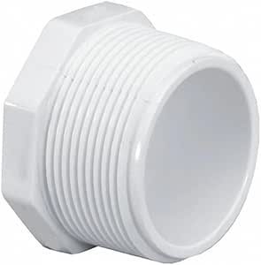 1-1/4" M-NPT 150 lb PVC Hex Pipe Plug