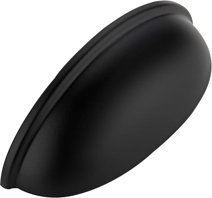 Drawer Pulls Flat Black Cabinet Cup Pulls