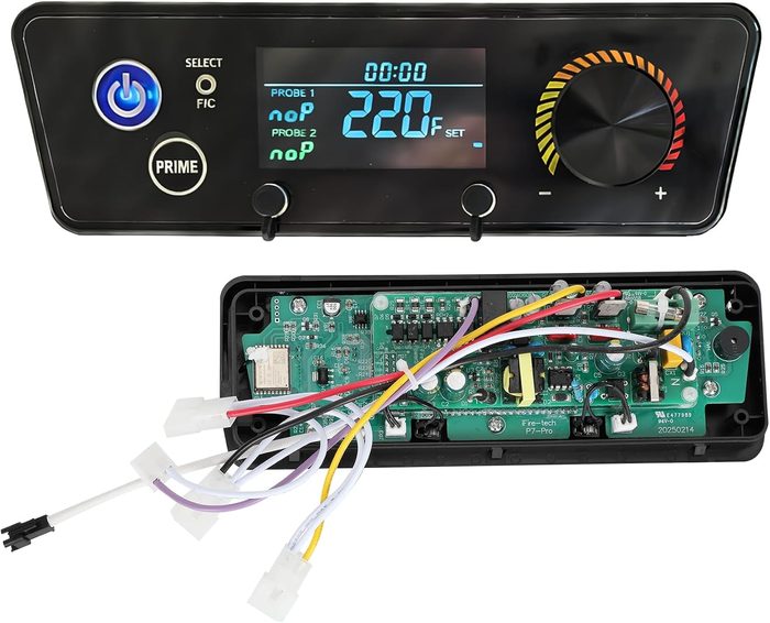 Smart WiFi PID Controller for Pit Boss Vertical Pellet Smokers, PID Digital Trapezoid Control Board Compatible with Pit Boss PBV3P1/PBV4PS1/PBV5P1 Series, WiFi-Enabled APP, 1°F Increments