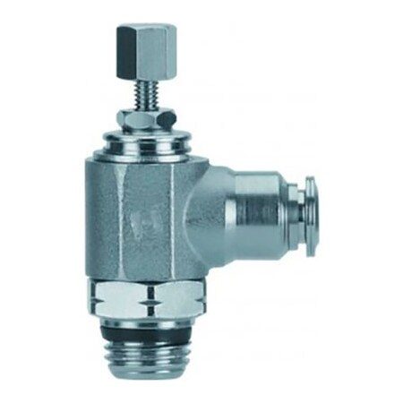 Right Angle Flow Control, Meter Out, Knob Adjust