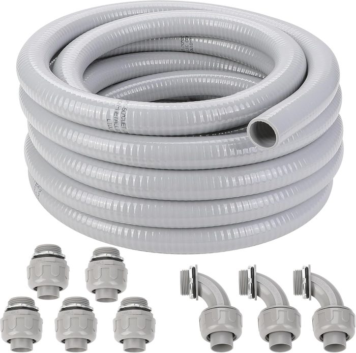 1 Inch Flexible Liquid Tight Conduit 25FT, Non Metallic