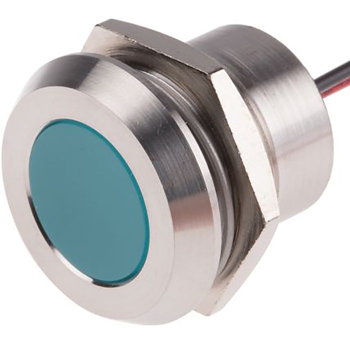 Indicator Light 22mm Panel Mount Blue LED 24VDC