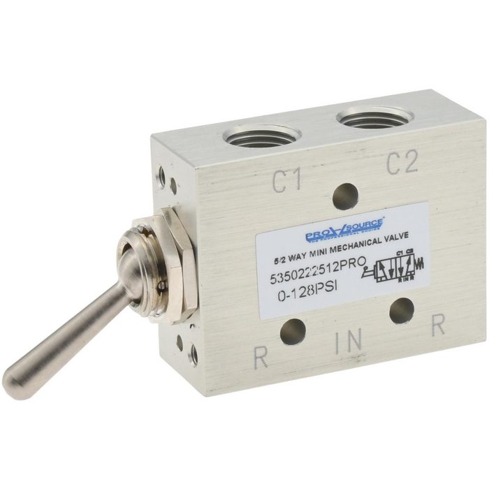 5-Way & 2-Position Air Valve: Toggle & Manual Actuator