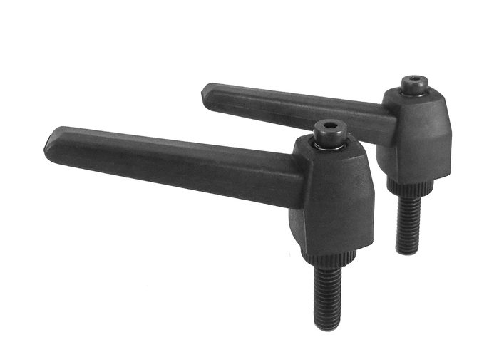Push Button Ratchet Level Adjustable Handle with Threaded Stud
