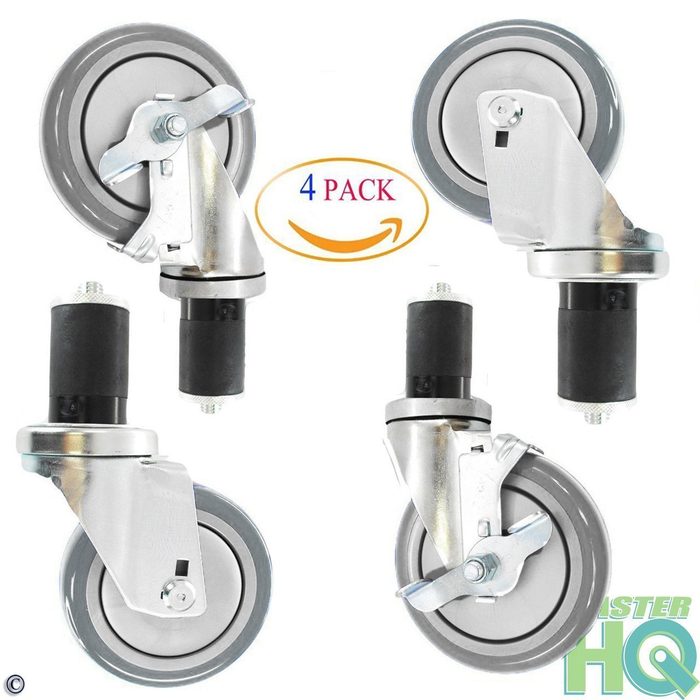 All Terrain 4" SWIVEL Caster (Flat Free)