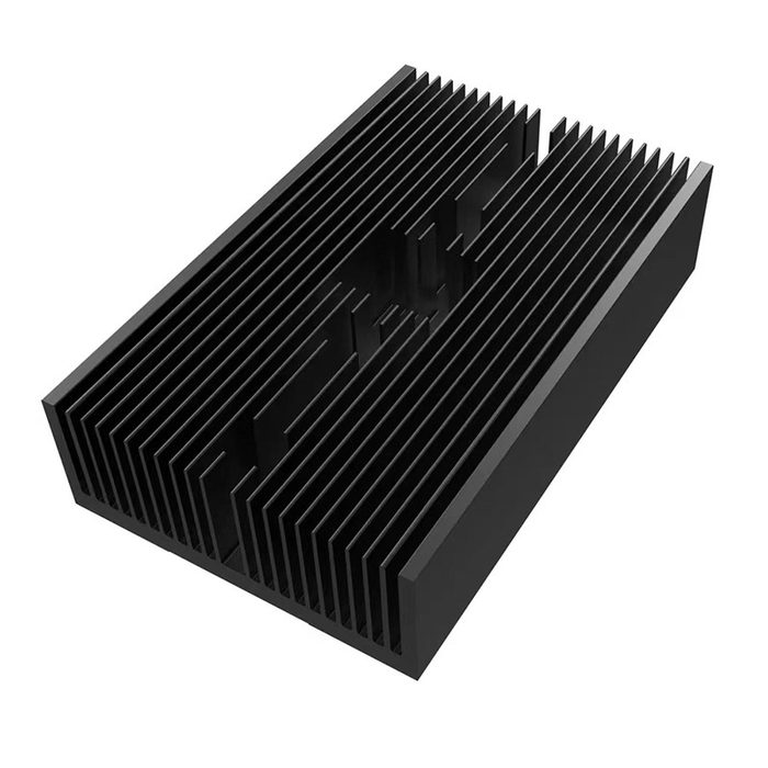 Large Aluminum Heatsink, anodized black