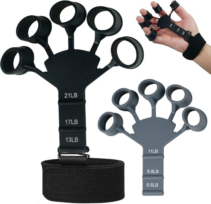 Silicone Finger Gripper Flex Gripster Hand Strengthener Trainer Exercise Equipment