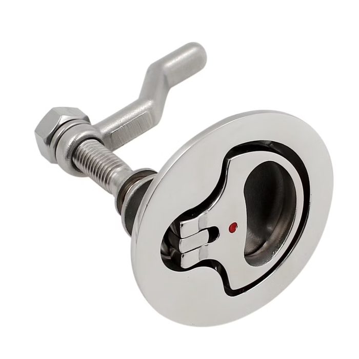 Marine Locking Stainless Steel 316 Flush Pull Boat Hatch Latch