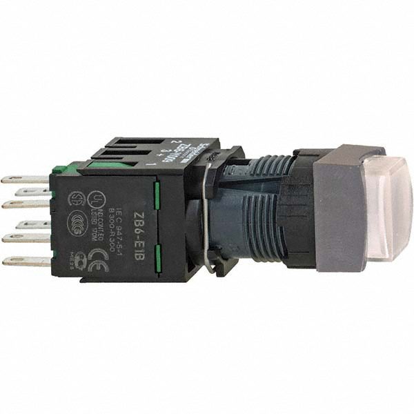 Push-Button Switch: 16 mm Mounting Hole Dia, Momentary (MO)