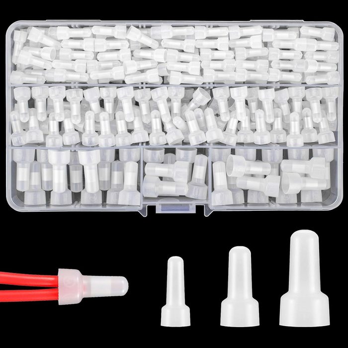 22-16 AWG Insulated Natural Closed-End Connector
