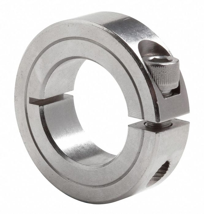 Shaft Collar, Clamp, 2Pc, 1-15/16 In, Steel