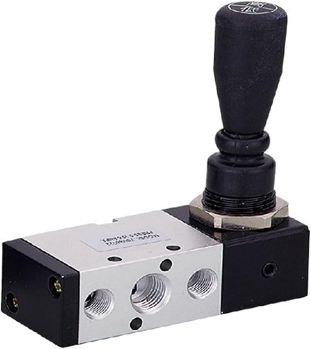 1/8" BSPP Manual Palm Aluminum 2 Position Pneumatic Valve