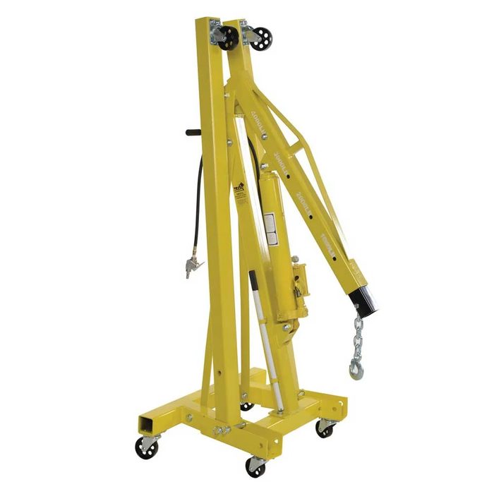 Air and Hand Pump Hydraulic Shop Crane