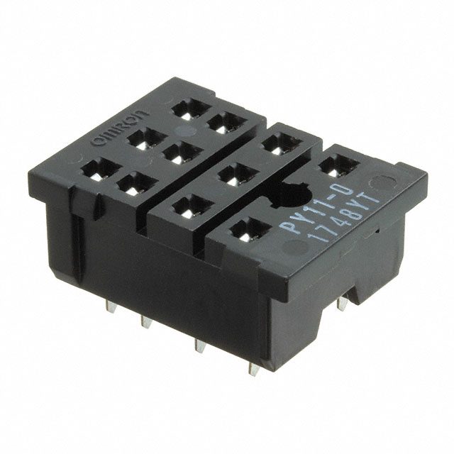 Miniature Black Color Timer Industrial Relay Socket