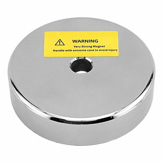 Neodymium Rare Earth Magnet, 3 in Outside Dia