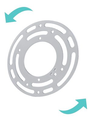 Universal Mounting Plate, 4 inch diameter