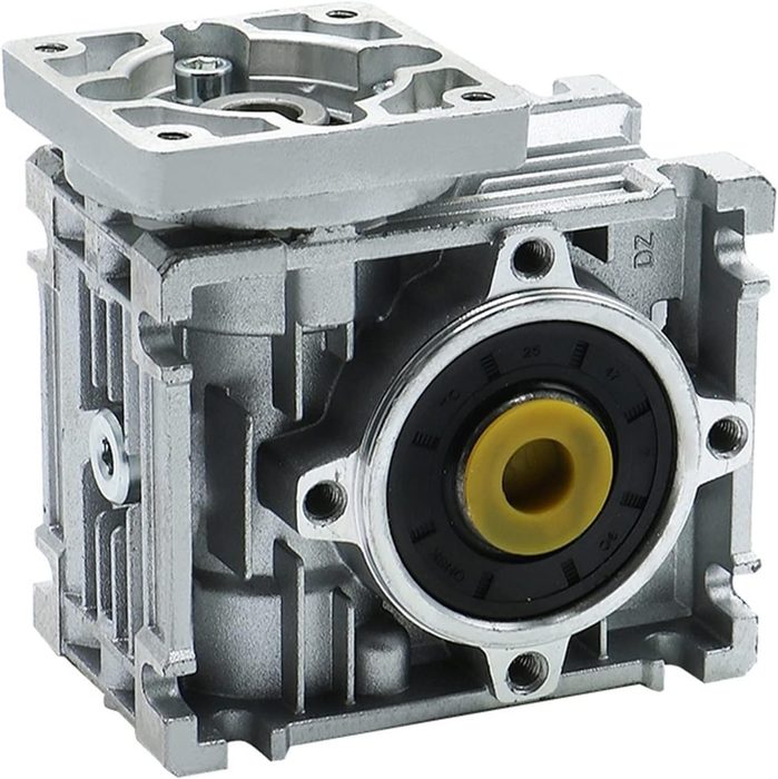 5:1 to 80:1 Worm Gear Reducer, High Torque Gearbox Input 9/11mm Output 14mm Suitable for Nema23 Motor