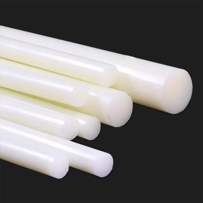 Nylon Bar, White, 3/8" x 4" x 12" LONG