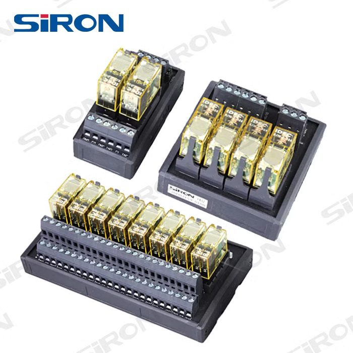 QMY433-P PNP 4-bit 2C Power Relay Module 5A 250VAC/30VDC High Power Relay Module LED with Surge Suppression Circuit 4 Channel