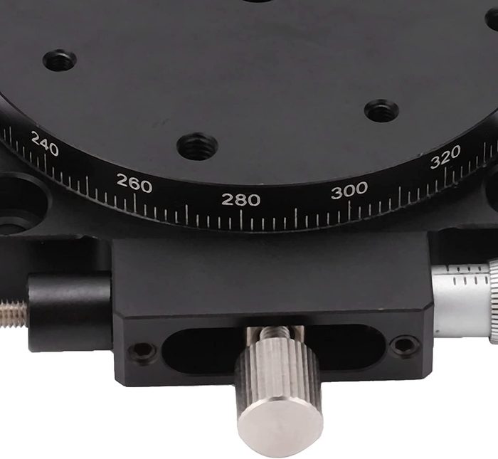 Manual R-Axis Rotary Stage Precision Fine Adjustment