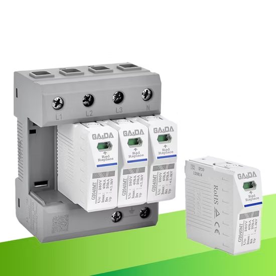 4-Pole Pluggable Surge Protector, DIN rail mount