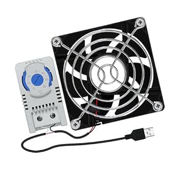 Daisy-Chainable 80mm USB High Airflow Customized 3-Speed Control Cabinet Fan