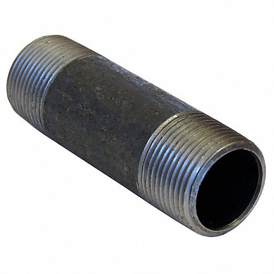 Pipe, 3/4 in Nominal Pipe Size, Male NPT x Male NPT, 10 ft Lg, Schedule 40, Black Grade A Steel