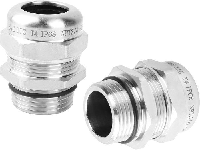 IP68 Explosion Proof Stainless Steel Cable Gland 3/4 NPT