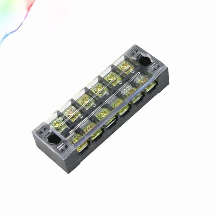 High Current Barrier Strip Connector TB Series 6 Pole